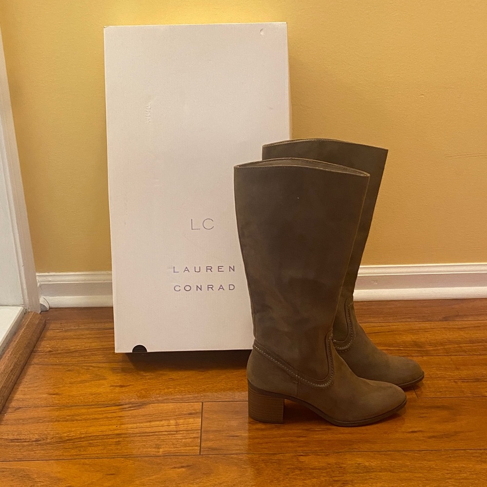 LC Lauren Conrad Women's Tan Heeled Boots